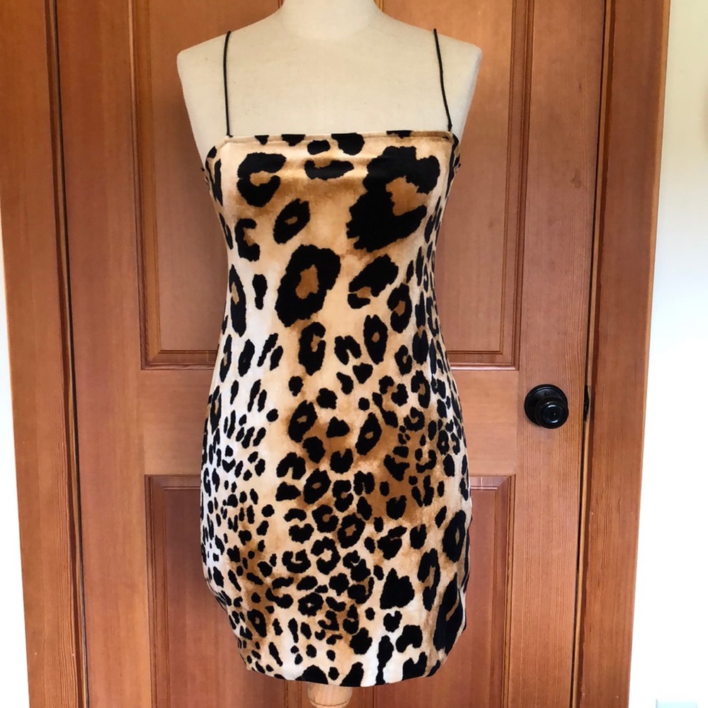 Leopard mini dress